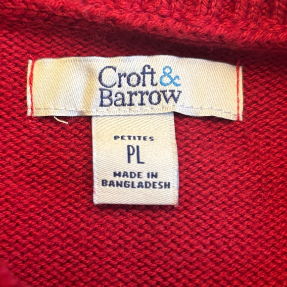 Croft & Barrow Women’s Red Patterned Sweater - Picture 6 of 7